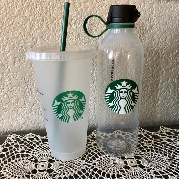 Starbucks Dining Starbucks Plastic Venti Cupstraw And Water Bottle